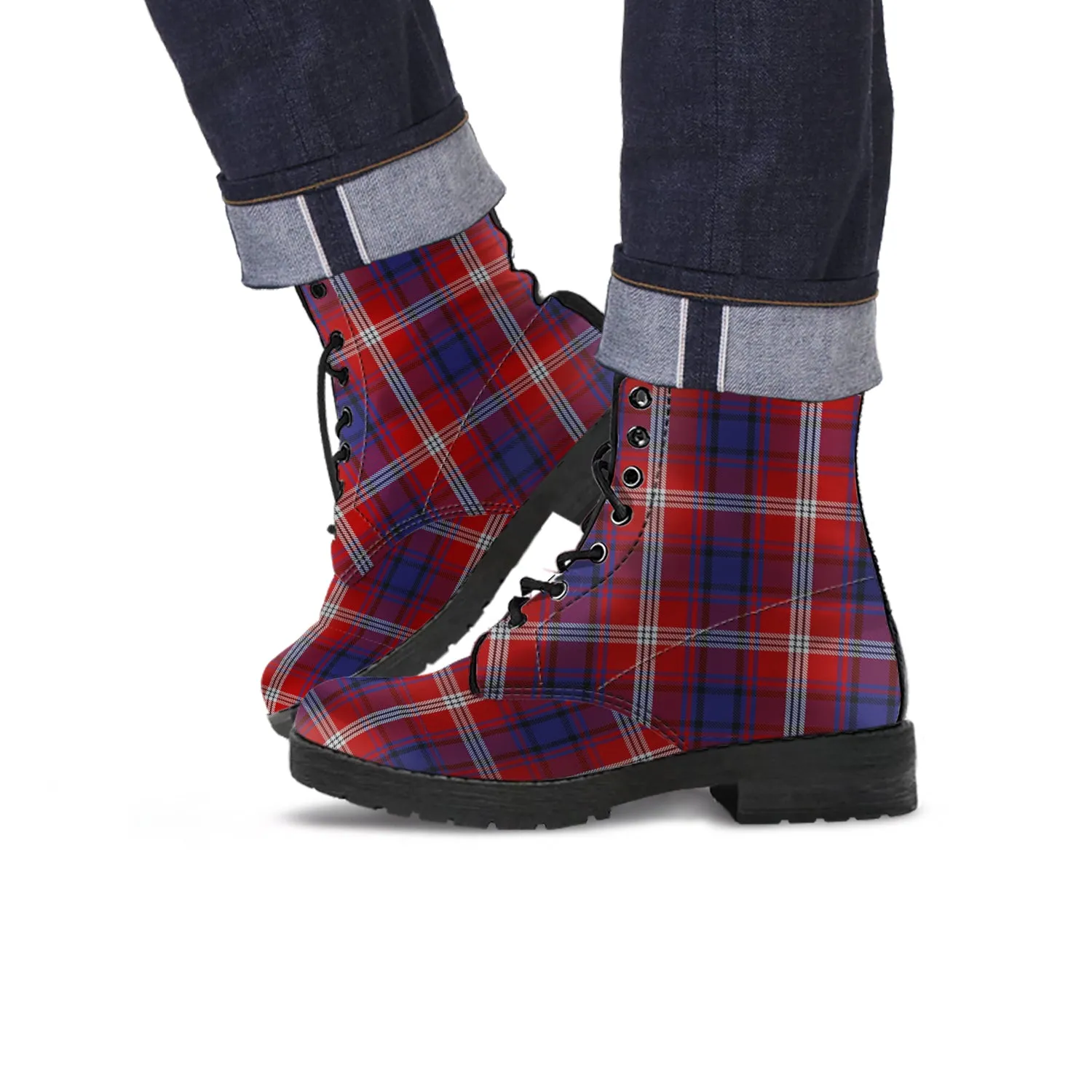 Ainslie Tartan Leather Boots