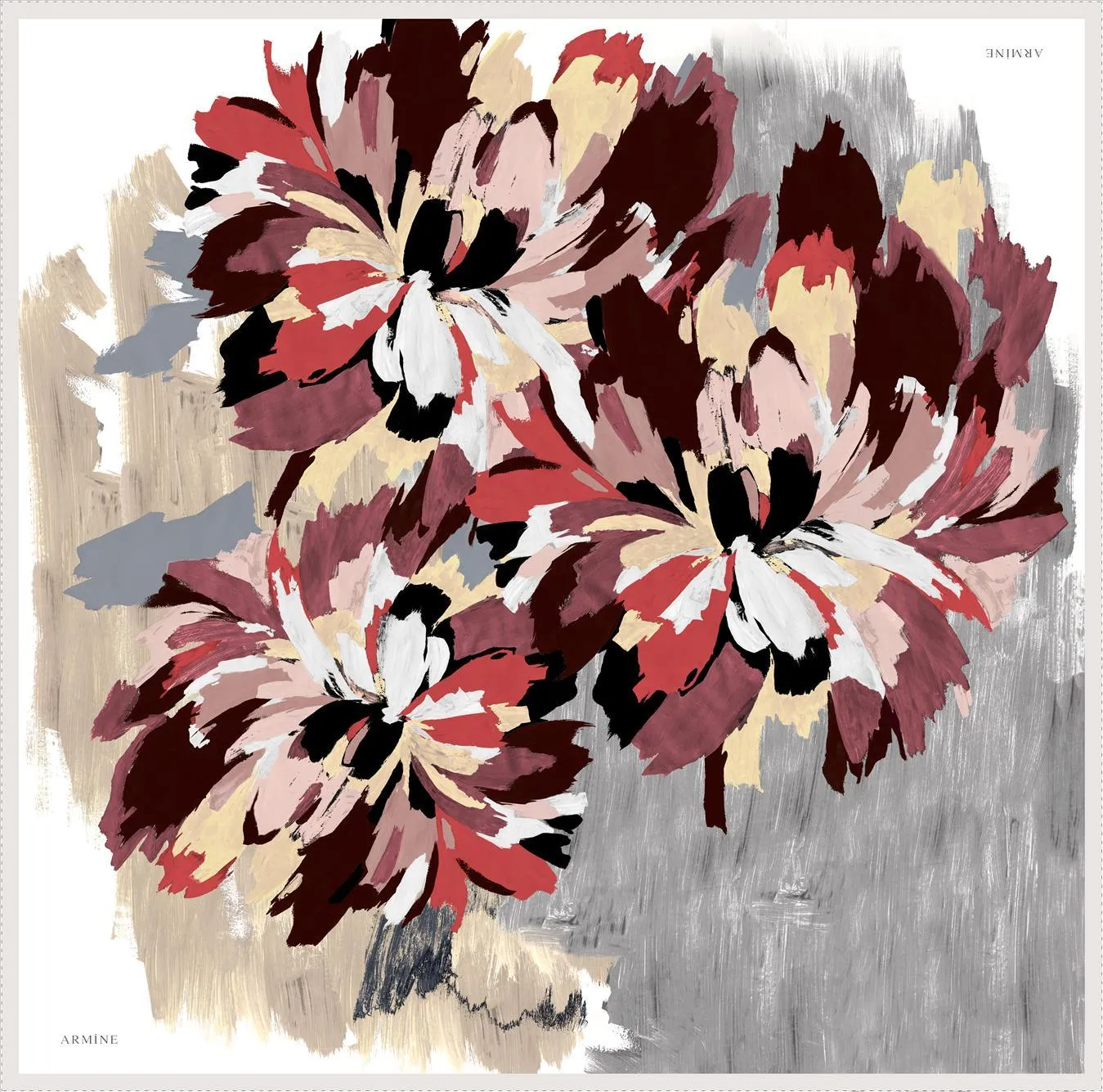 Armine Hawaii Floral Silk Scarf No. 36