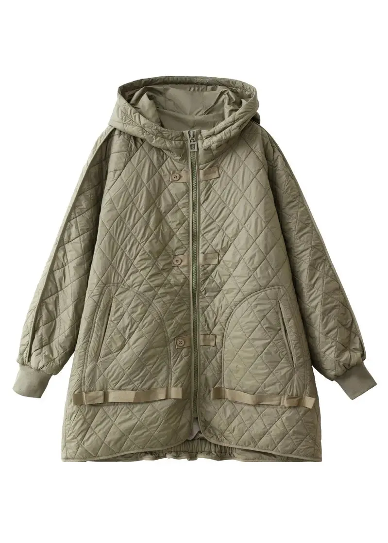 Army Green Cotton Filled Parka