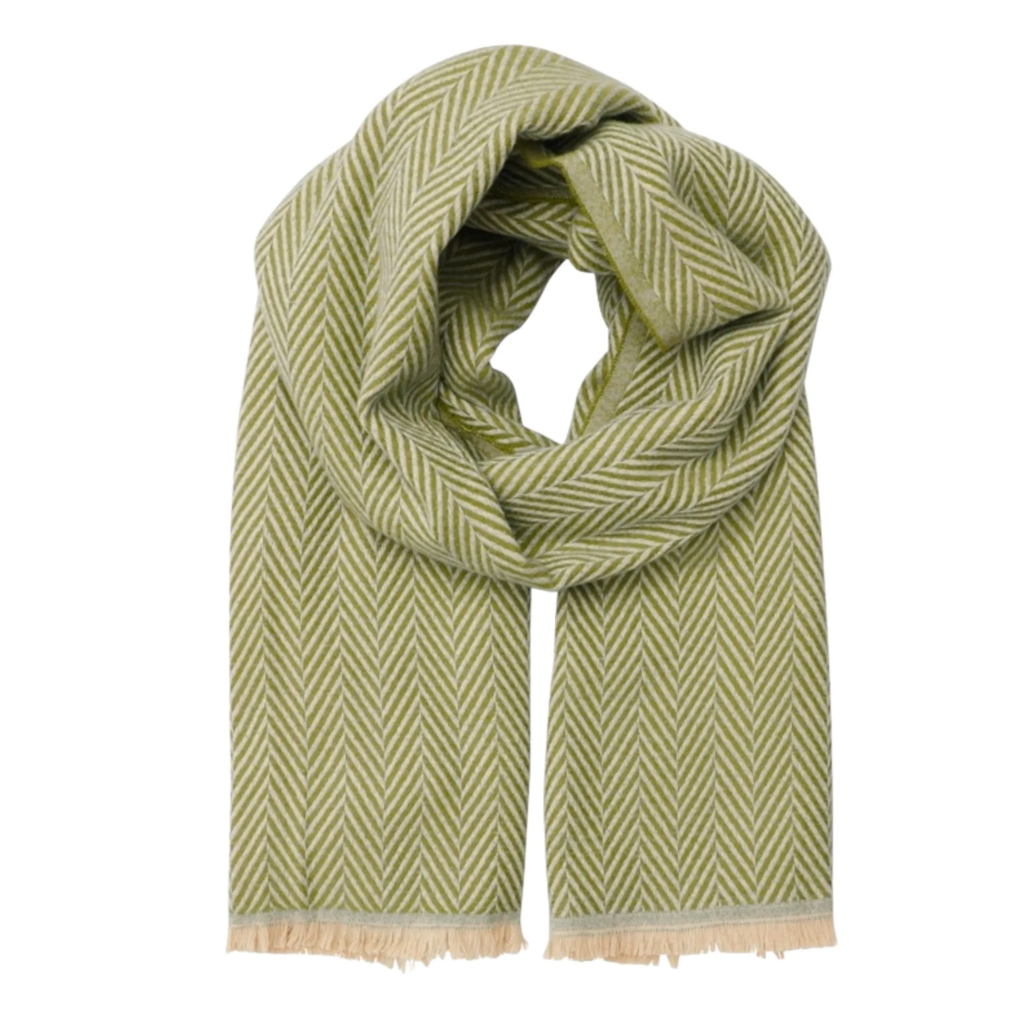 B Young Warm Scarf Woodbine Green Mix