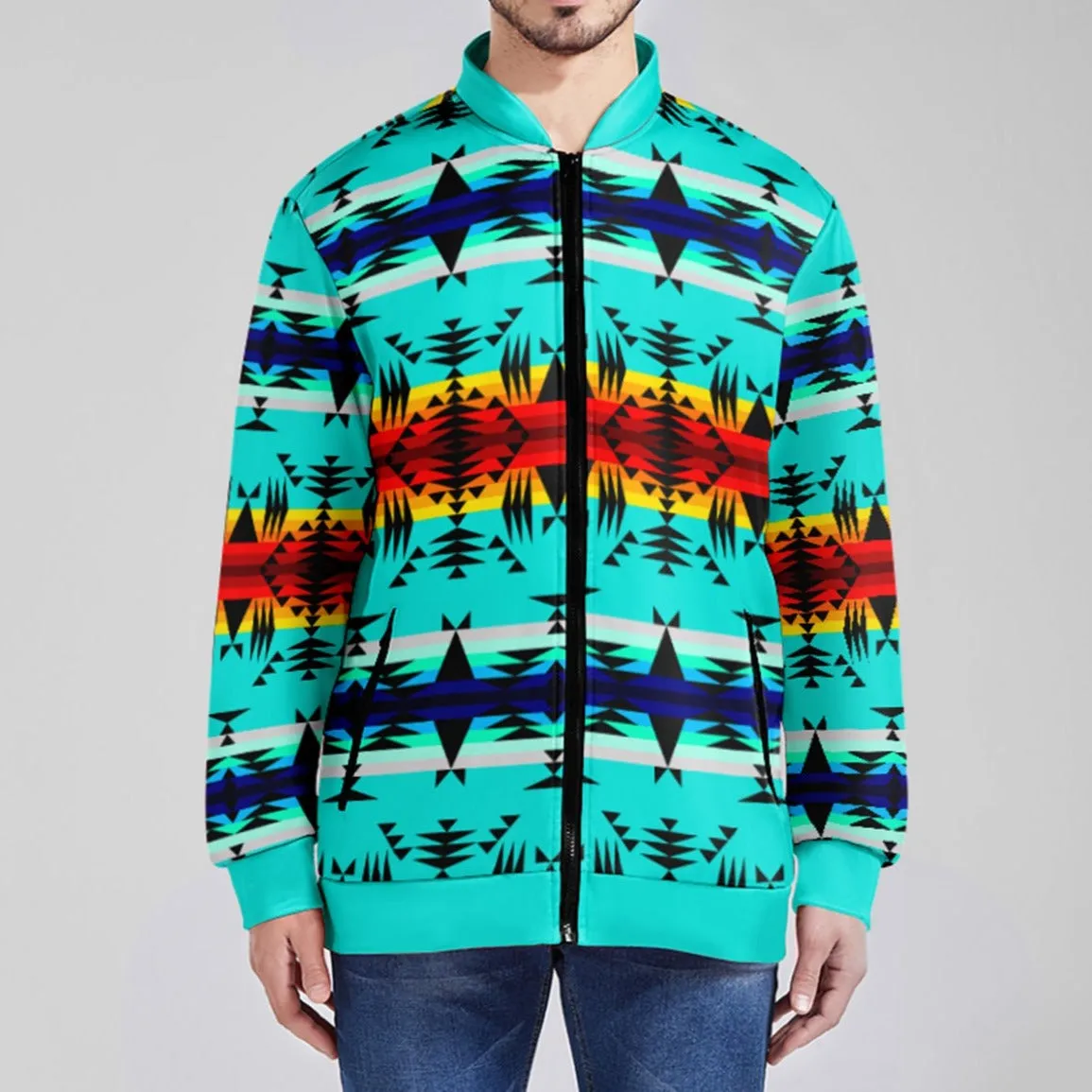 Between the Mountains Zippered Collared Lightweight Jacket