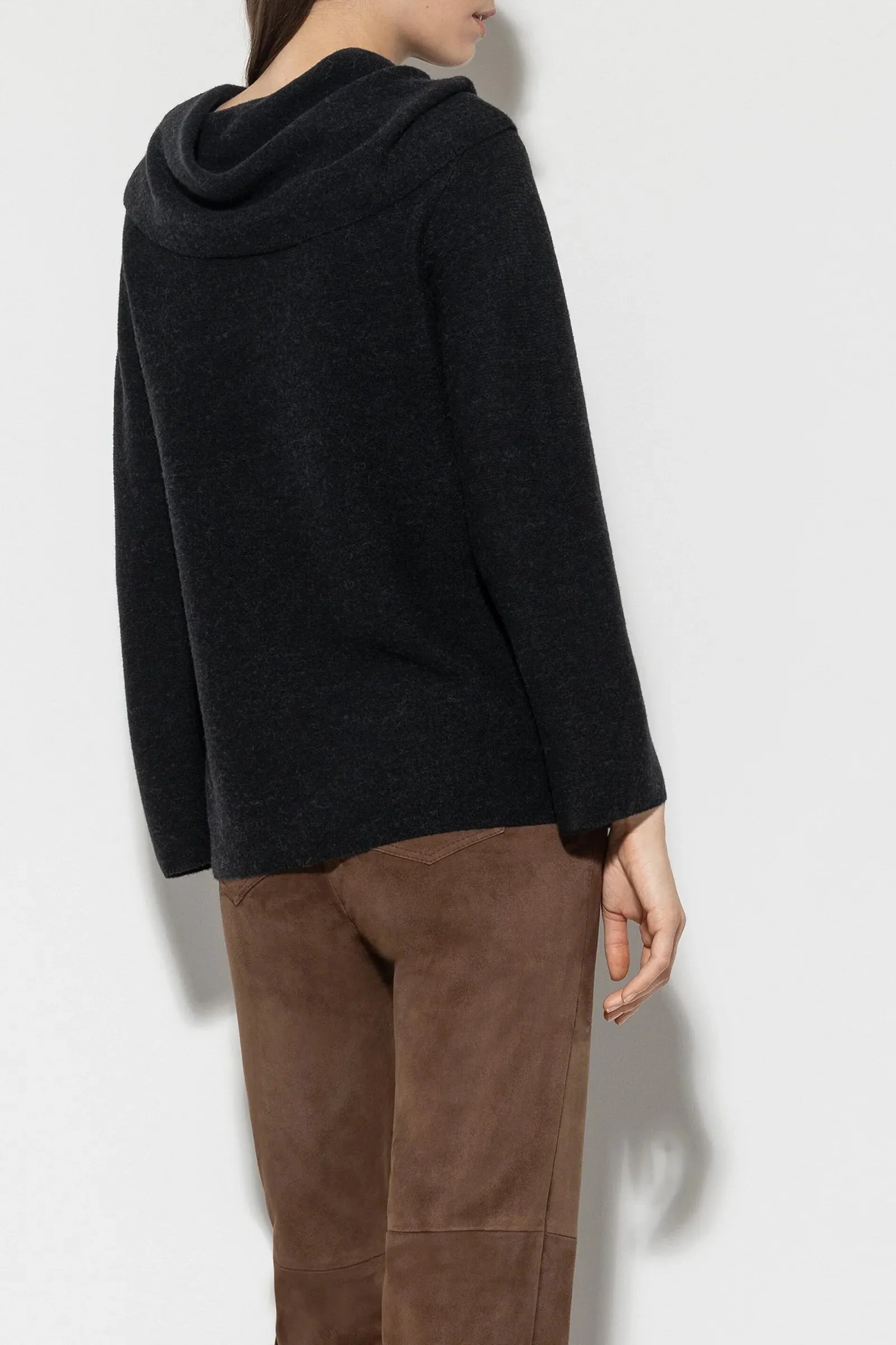 Black Shawl Collar Sweater