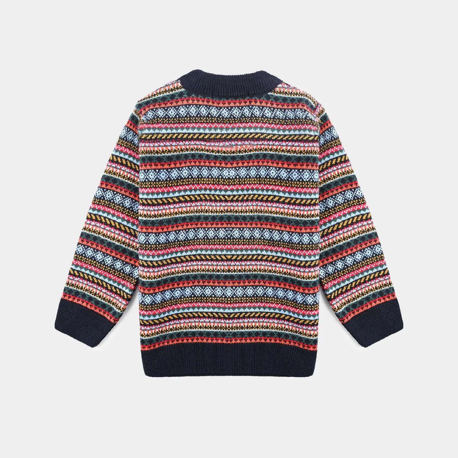 Boys Acrylic Sweater Tribal-Multi