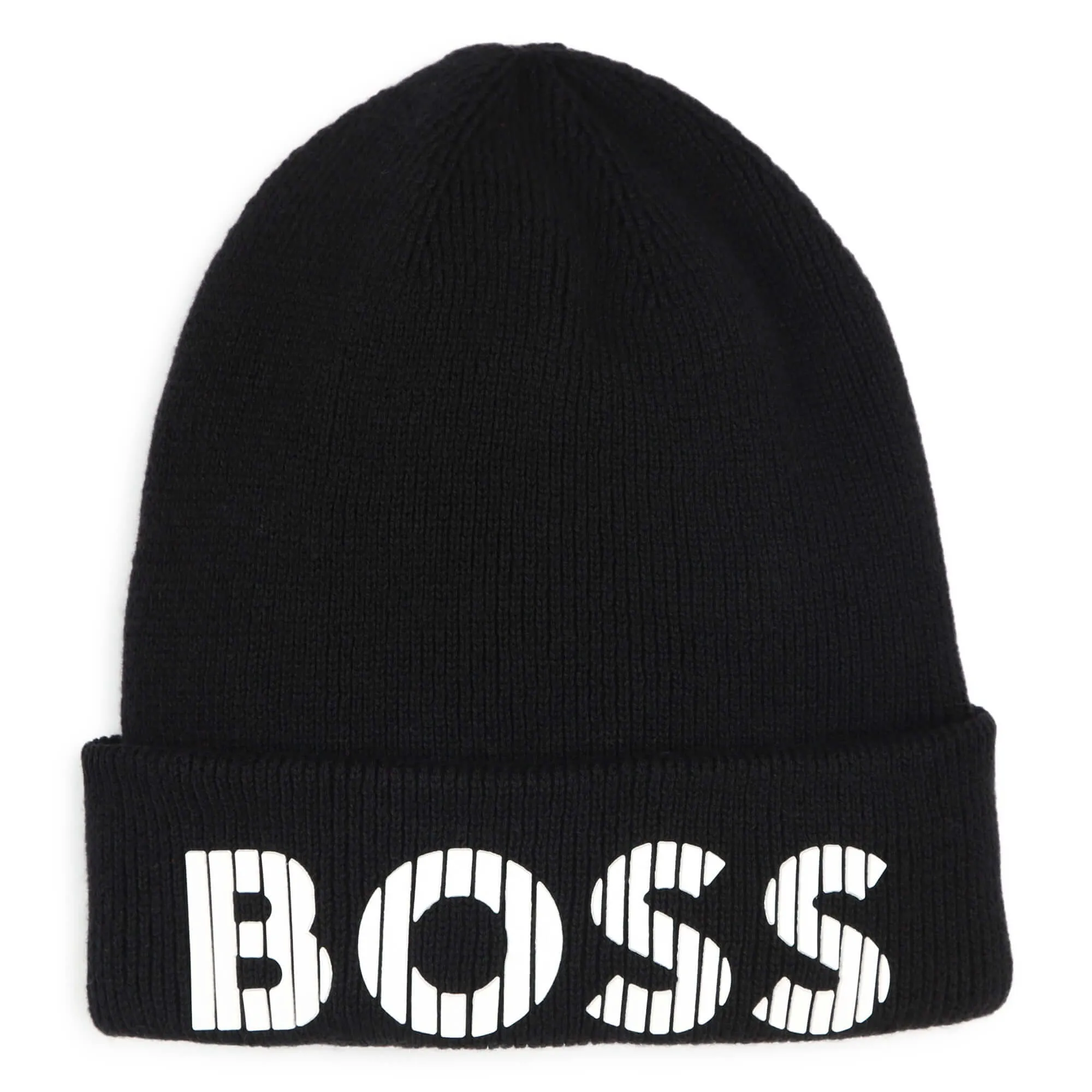 Boys Black Pull On Hat