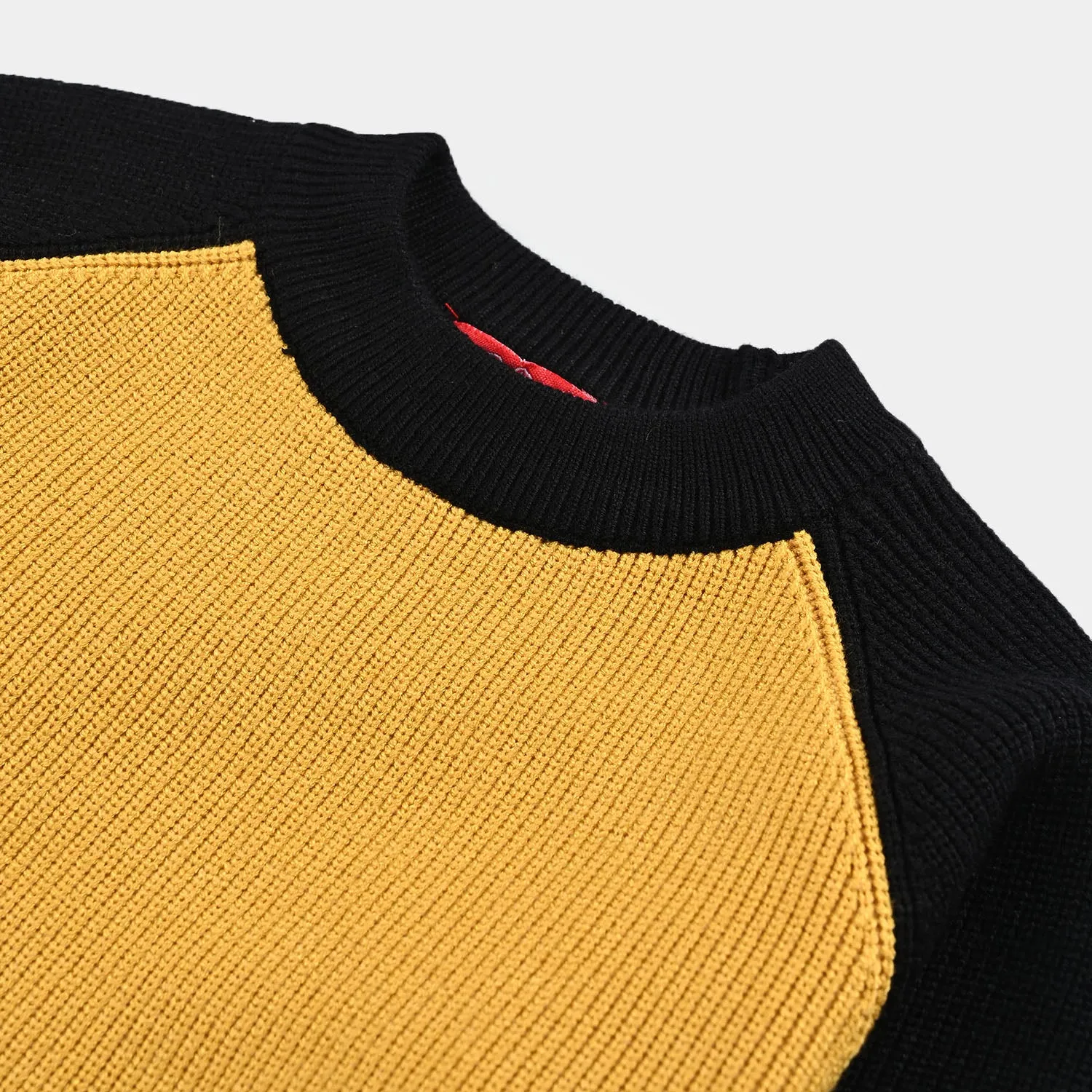 Boys Knitted Sweater- Mustard