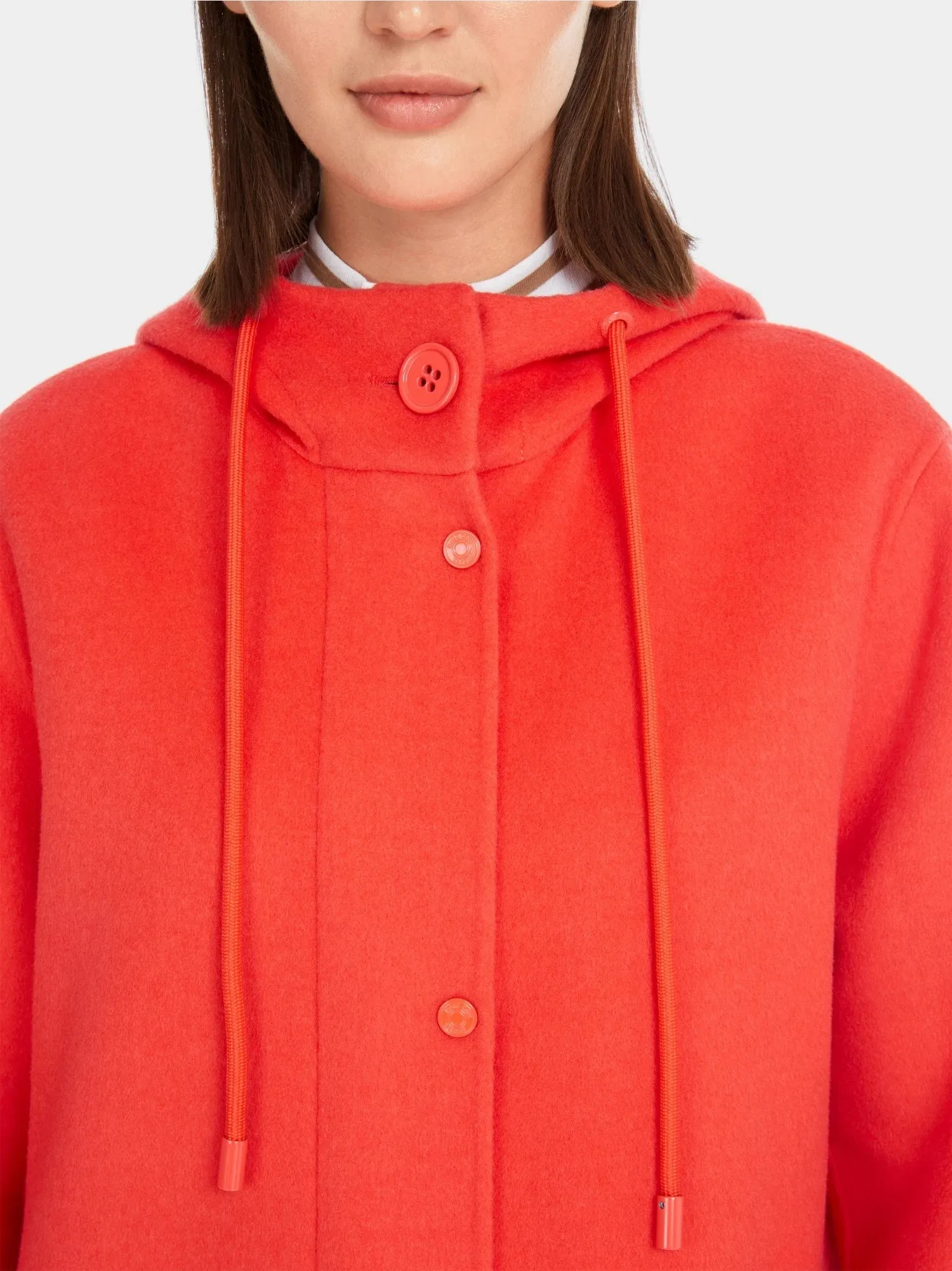 Campari Wool Blend Parka Coat