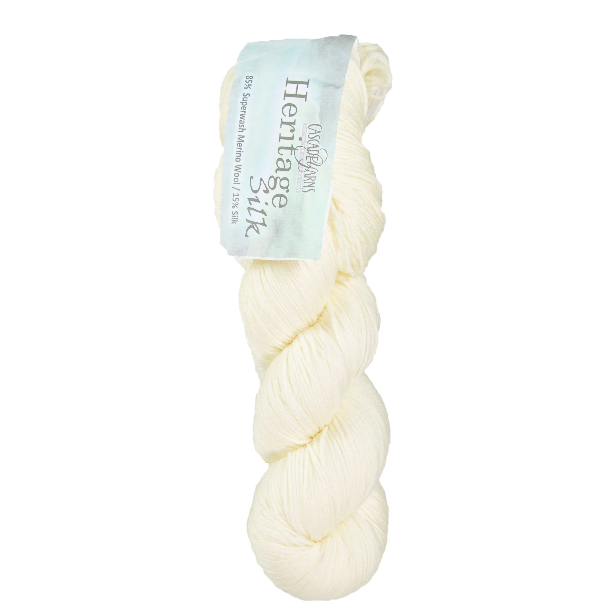 Cascade Yarns Heritage Silk Yarn - 5618 Snow