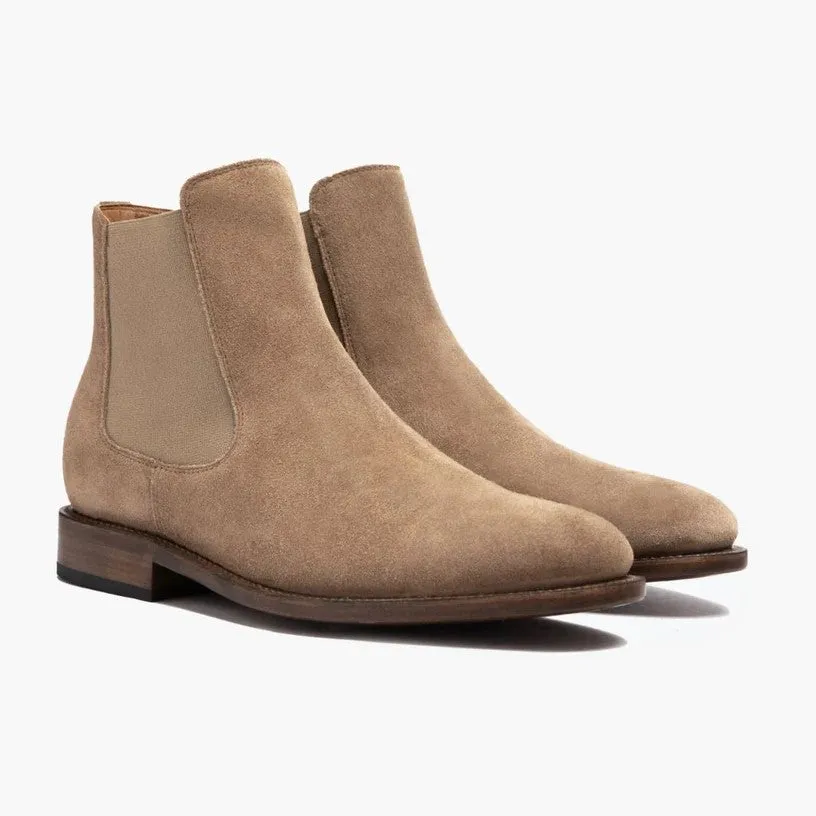 CHELSEA BOOTS-BEIGE