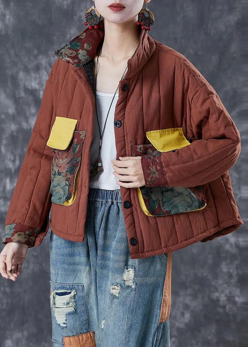 Classy Oversized Patchwork Coat<br>