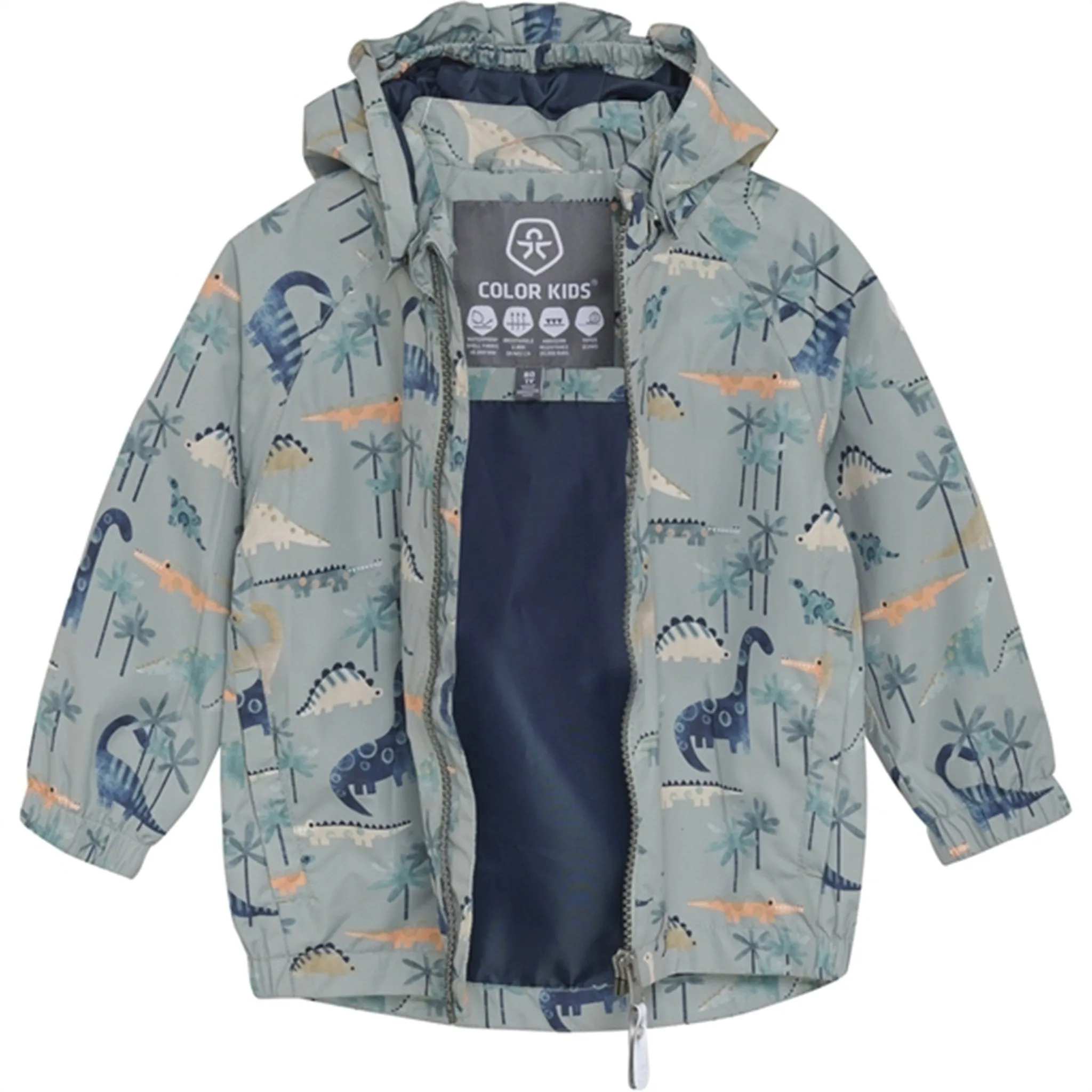 Color Kids Jacket AOP Iceberg Green