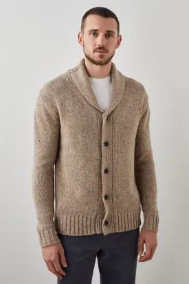 CORDEN CARDIGAN - OATMEAL SPECKLE