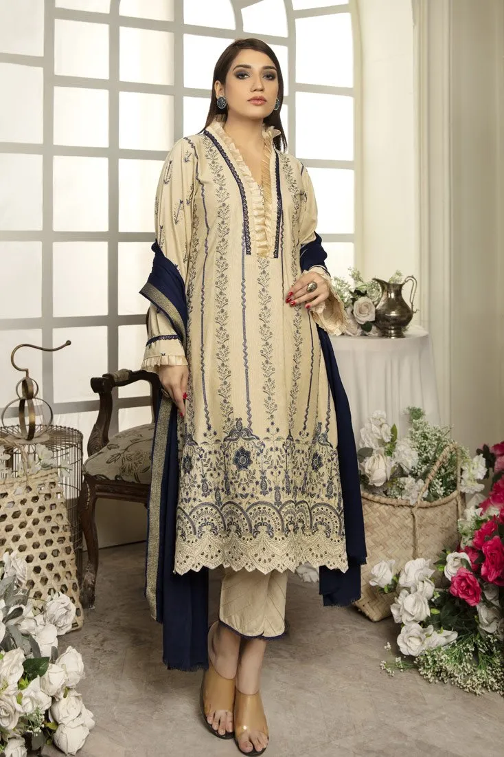 Elegant Dastan Unstitched 3-Piece Winter Collection 2021 - MDS-09-B