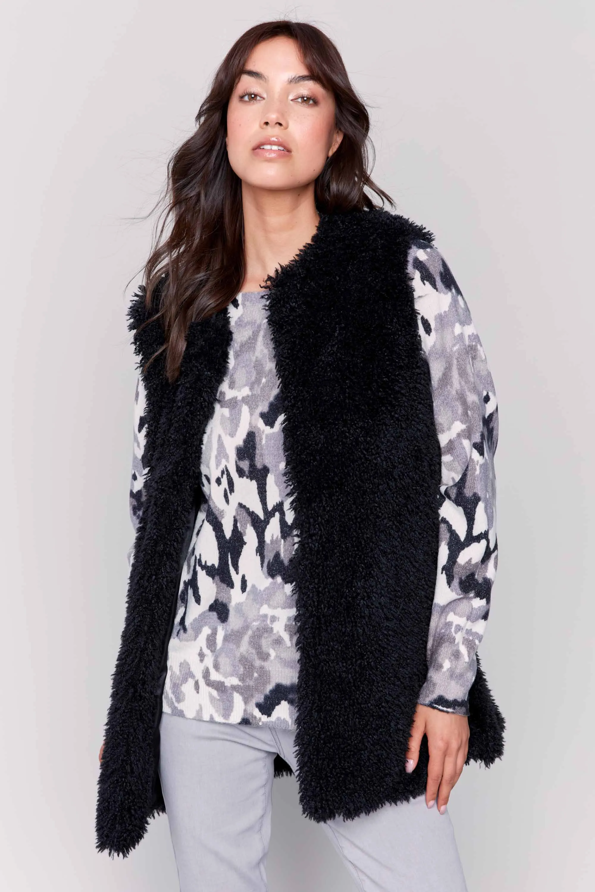 FAUX FUR VEST