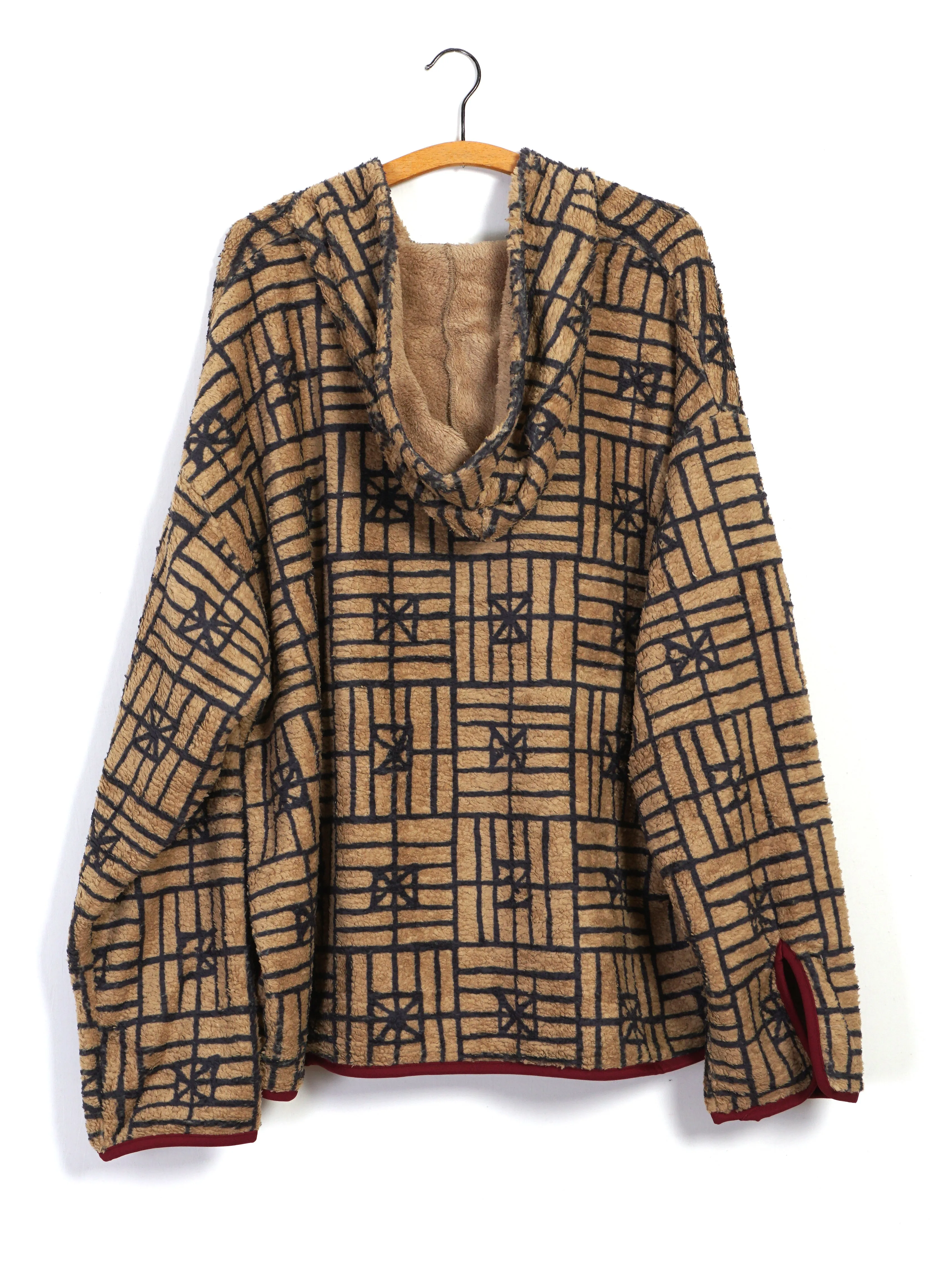 FOLK DOMINO | Baja Fleece Parka | Beige