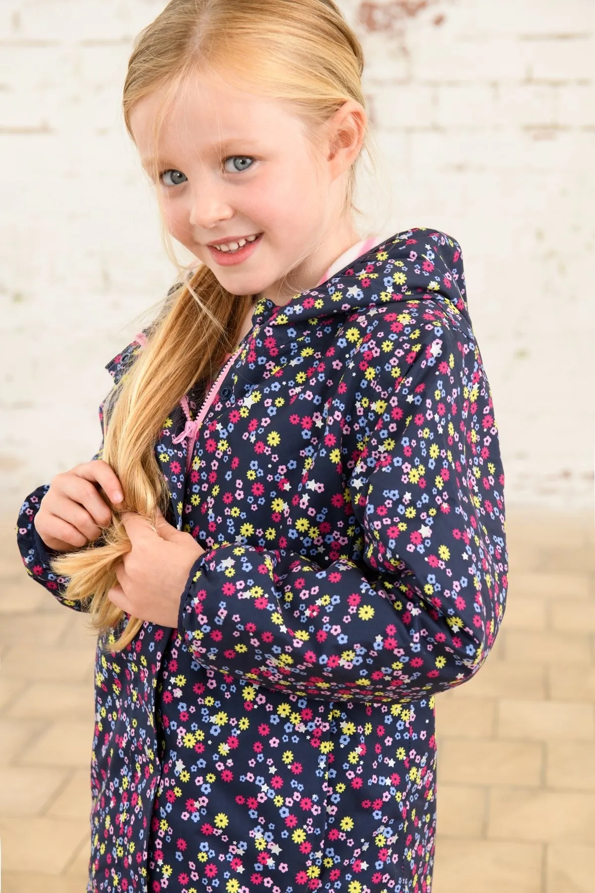 Freya Coat - Navy Floral