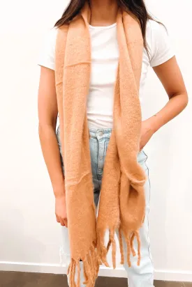 Gina Fluffy Scarf Camel