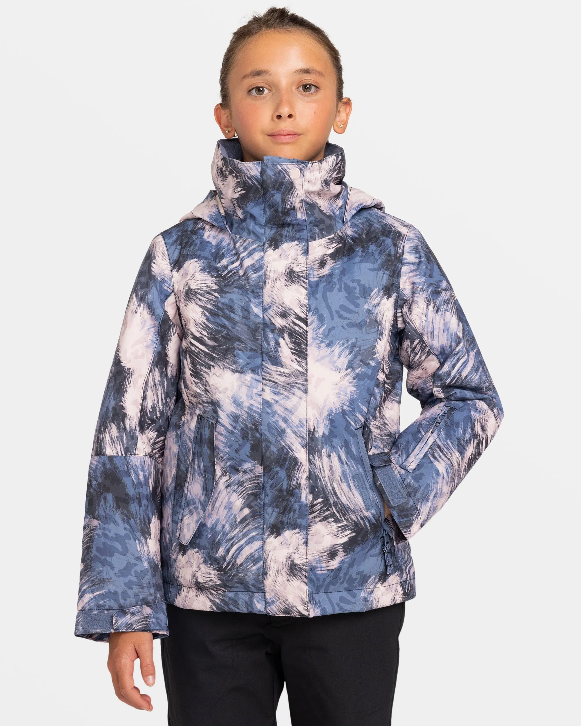 Girls 8-16 Roxy Jetty Snow Jacket - Wild Wind Darknight