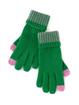 Green Christie Touchscreen Gloves