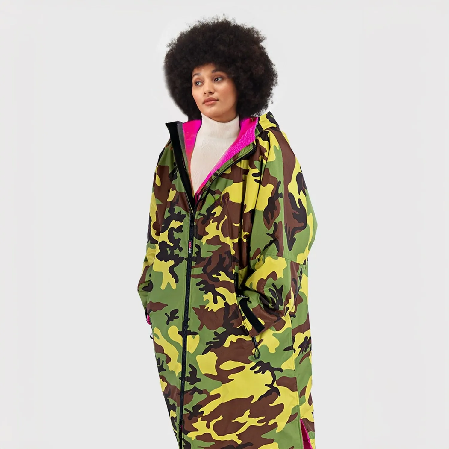 Hazy Blue Unisex Waterproof Camo Edition All Weather Changing Robe