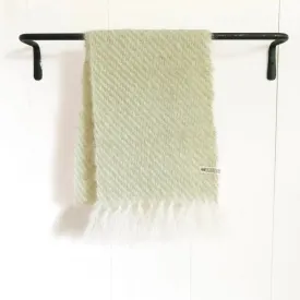 Honeydew Green Handwoven Mohair Scarf