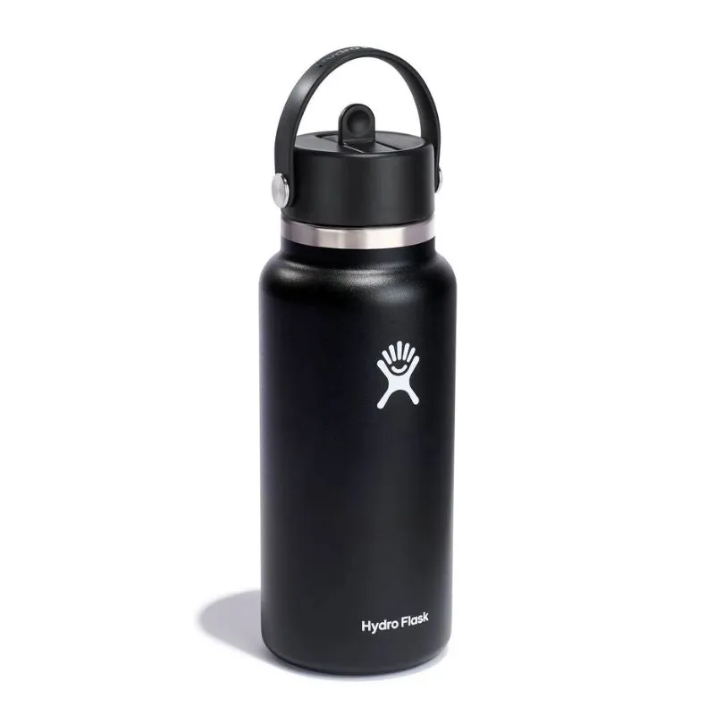 Hydro Flask 32 Oz Wide Flex Straw Cap Black