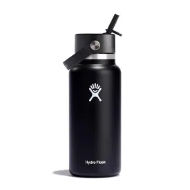 Hydro Flask 32 Oz Wide Flex Straw Cap Black