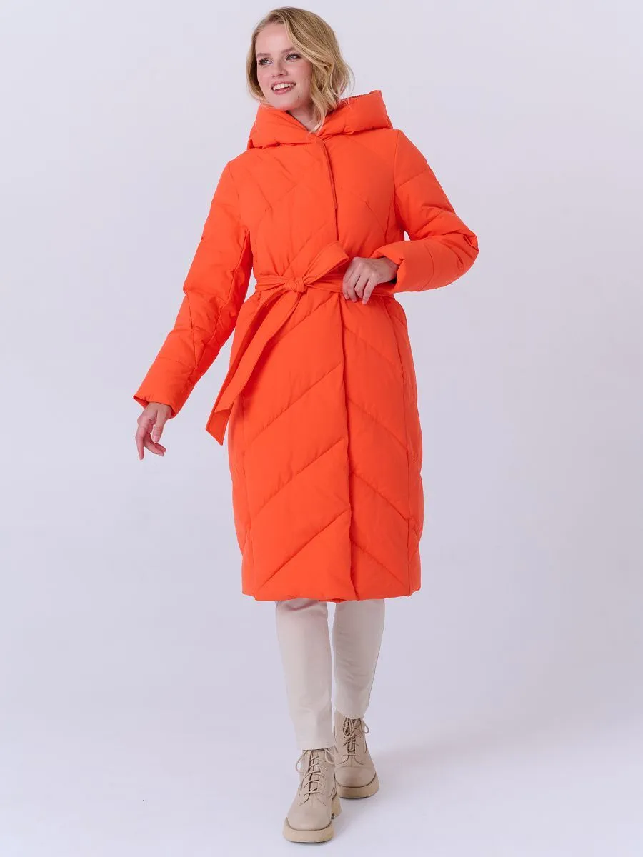 Insulated Longline Coat with Hood