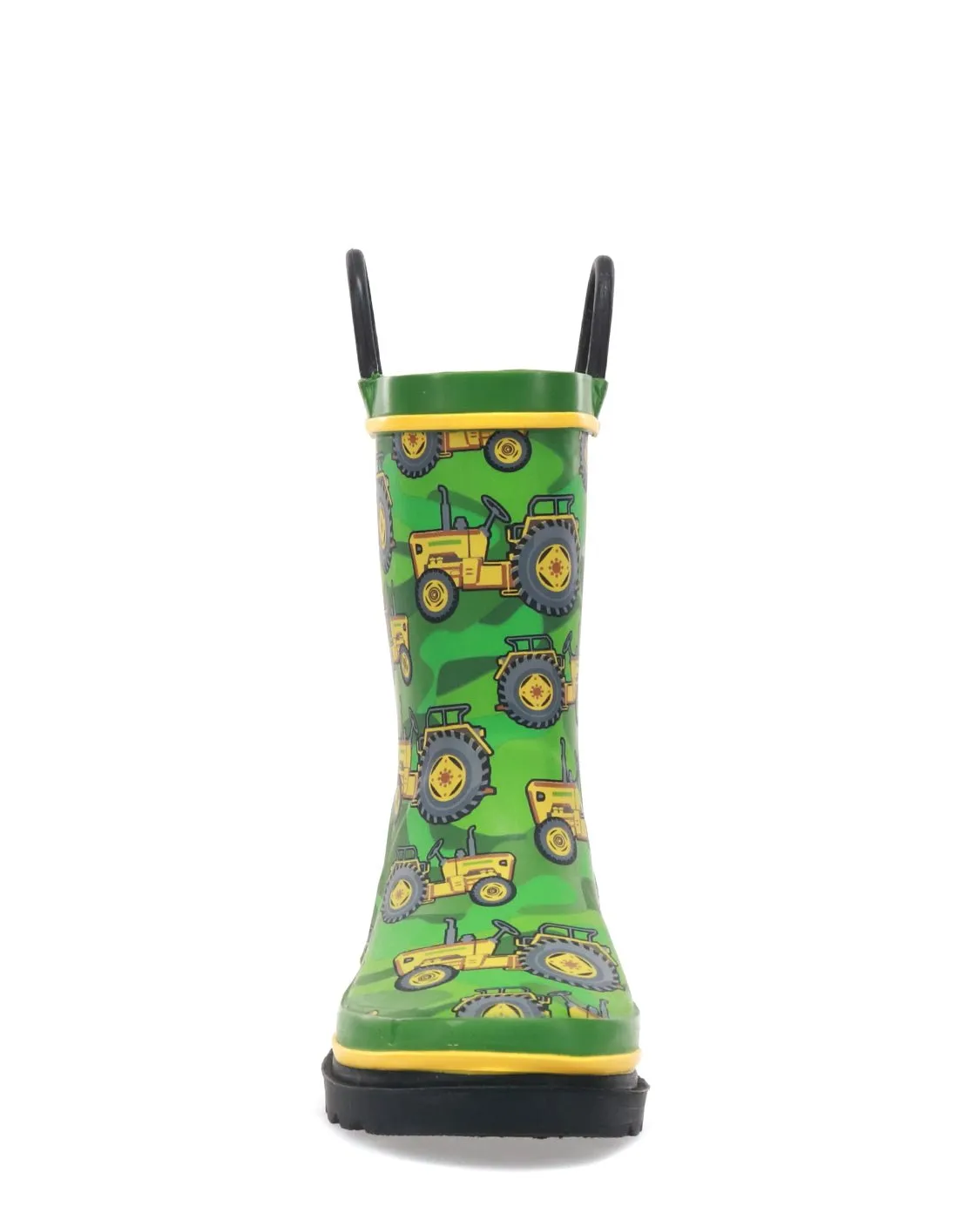 Kids Vintage Tractors Rain Boot - Green