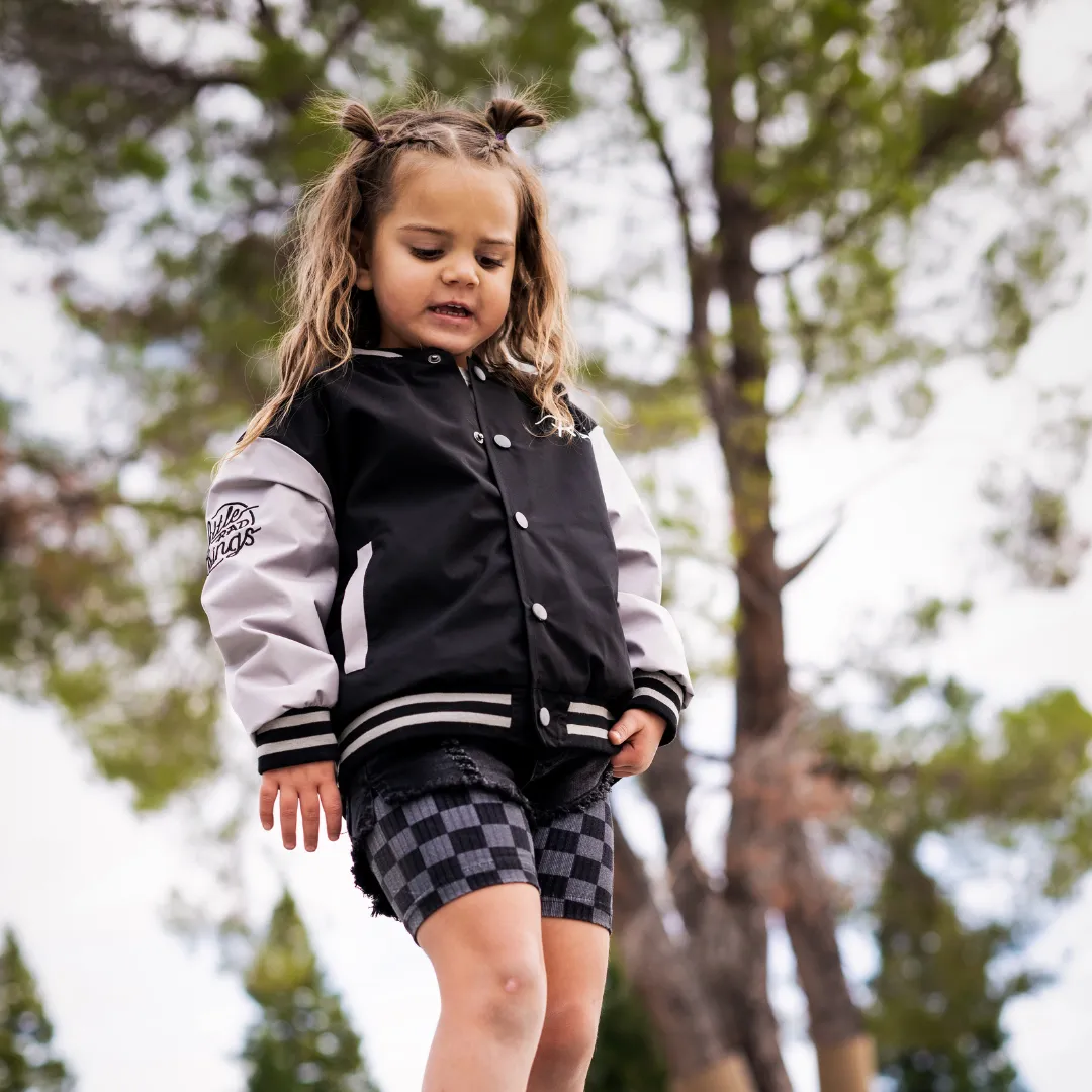 KIDS WATERPROOF LETTERMAN JACKET - OLD SCHOOL