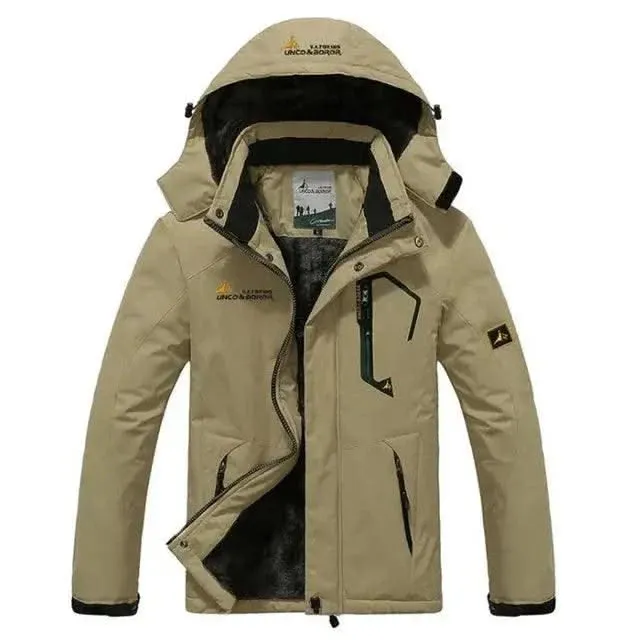 King Billion Luxurious Men's Winter Parka with Fur-Trimmed Hood