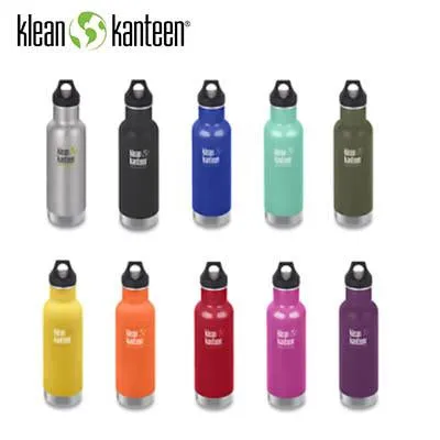 Klean Kanteen Insulated Stainless Steel Classic Bottle with Loop Cap