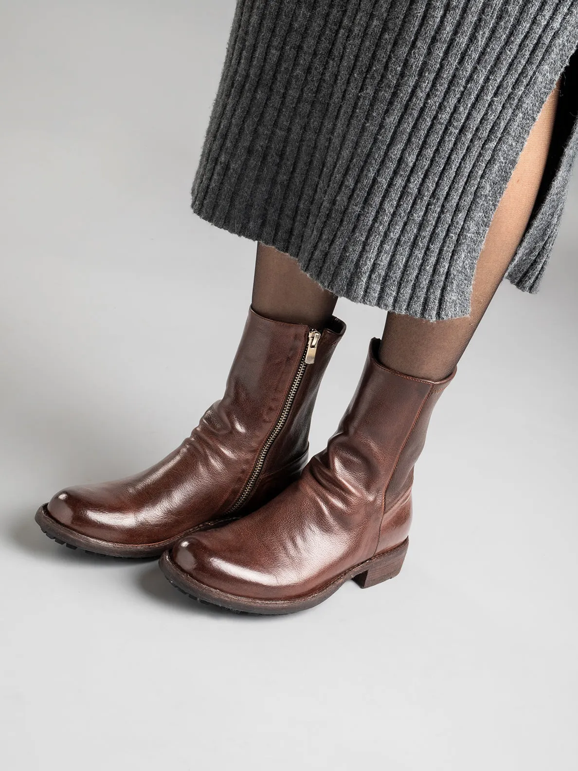 LEGRAND 203 - Brown Leather Booties