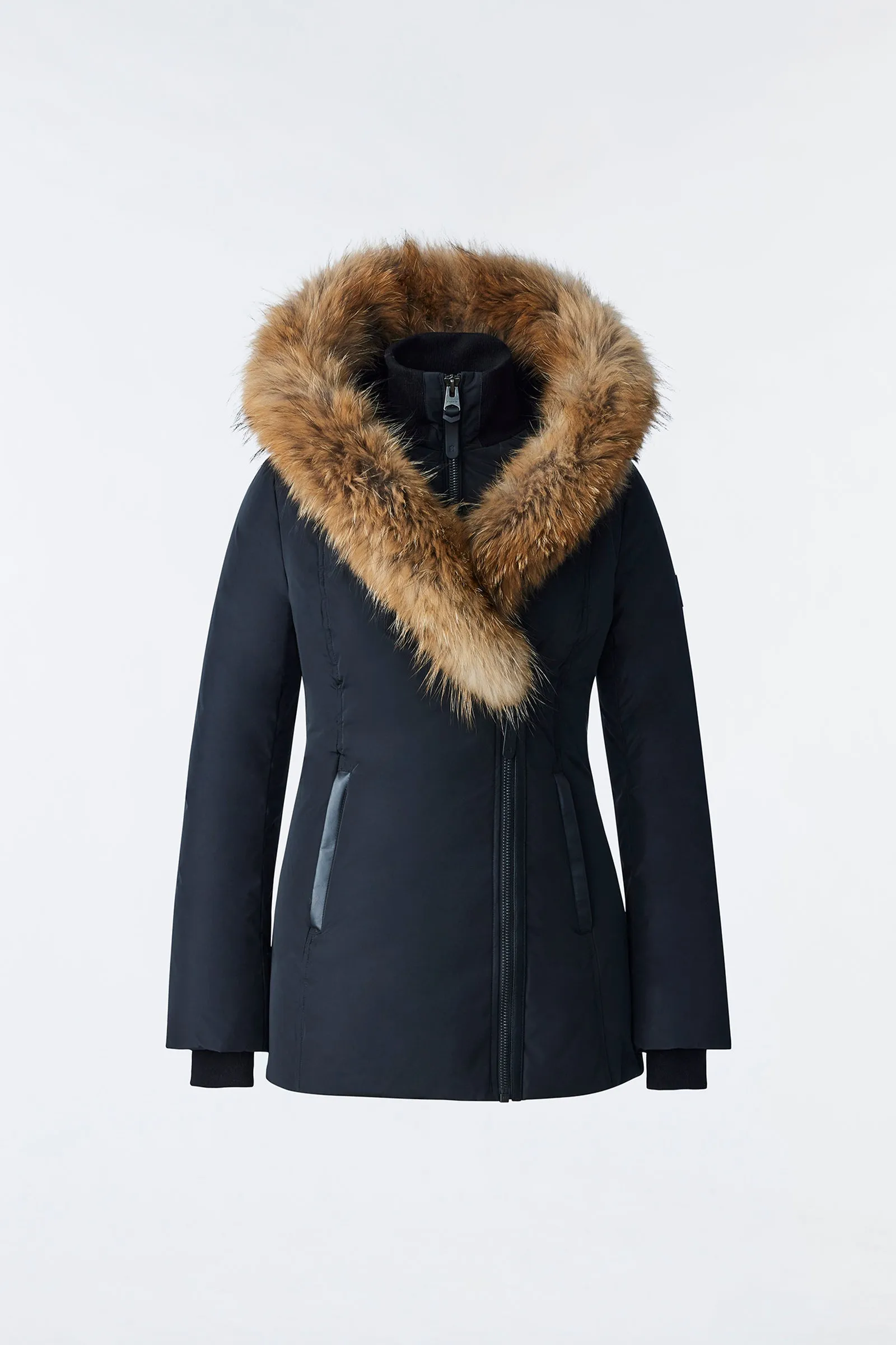 Mackage Adali-F Down Coat Signature Collar Natural Fur