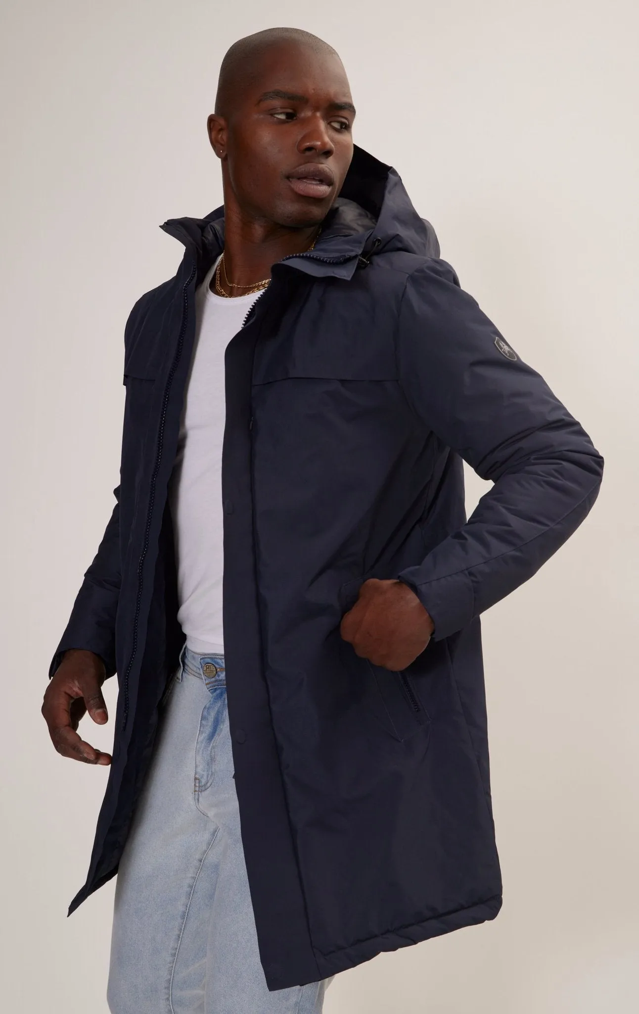 Magneto Waterproof Coat - Navy