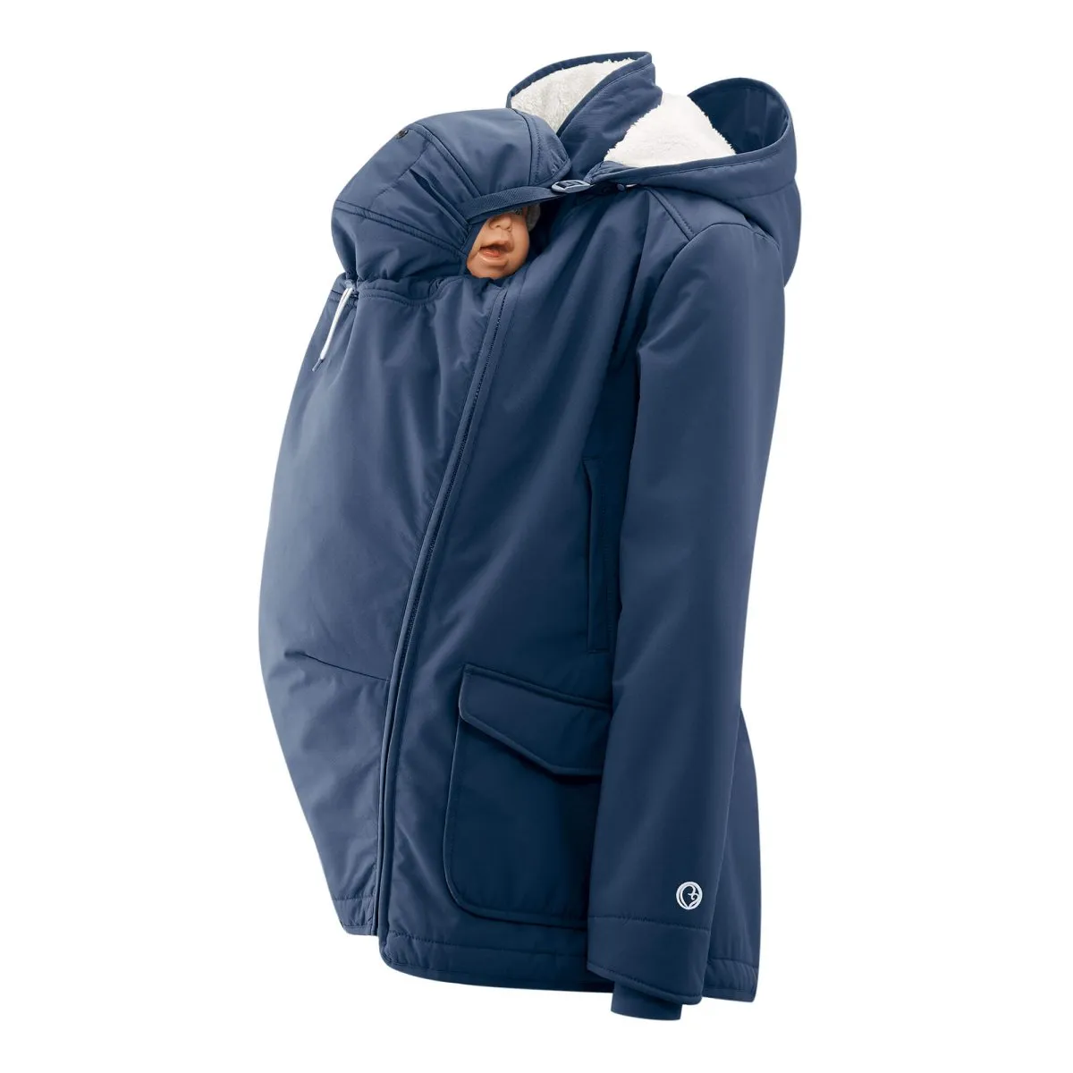 Mamalila Cosy Allrounder Softshell Maternity and Babywearing Jacket - Navy