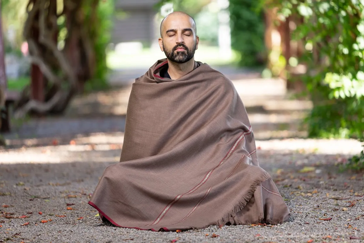 Meditation Shawl | Meditation Blanket & Prayer Shawl for Men Women (Clarity)