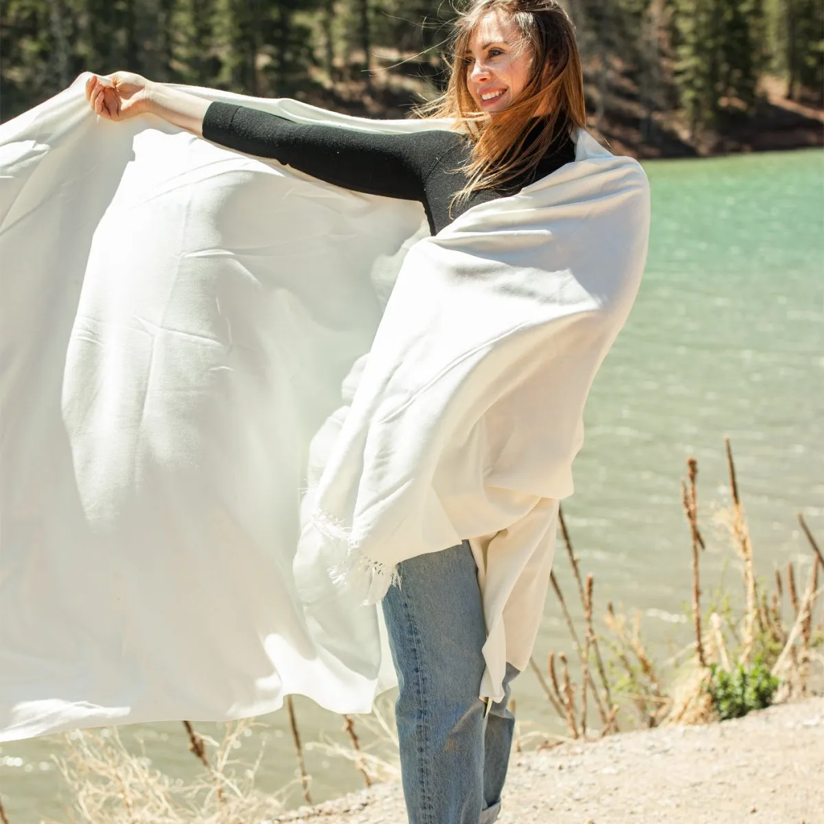 Meditation Shawl | Meditation Blanket or Prayer Shawl for Men & Women (Simplicity)