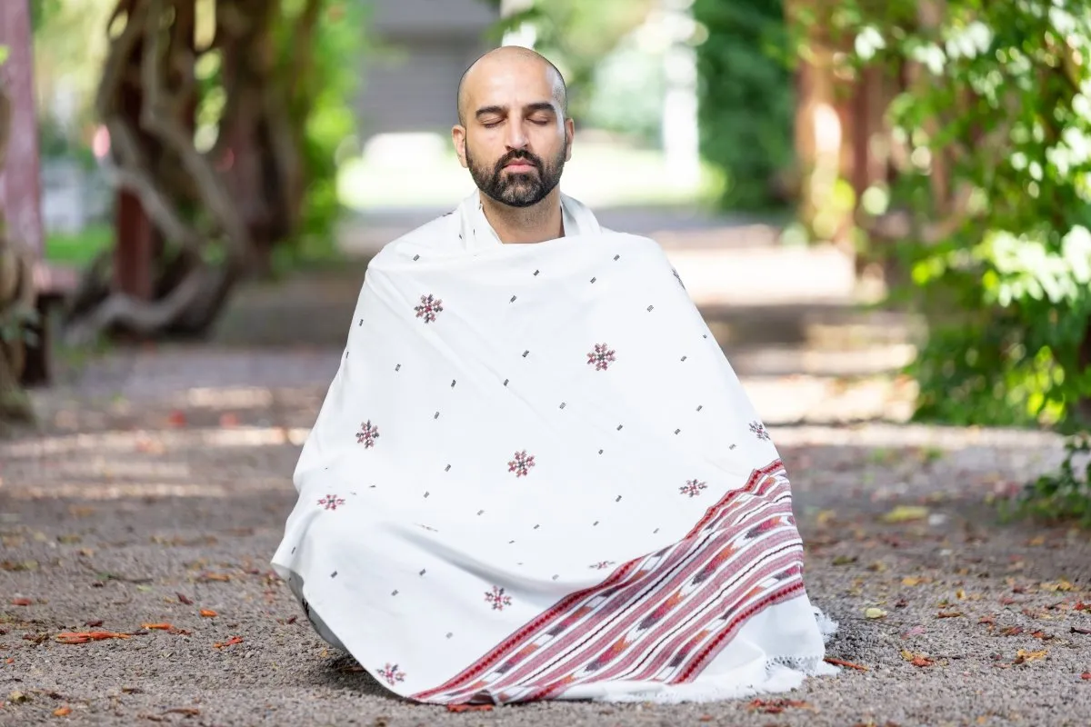 Meditation Shawl / Meditation Blanket / Prayer Shawl for Men Women (Cosmos)