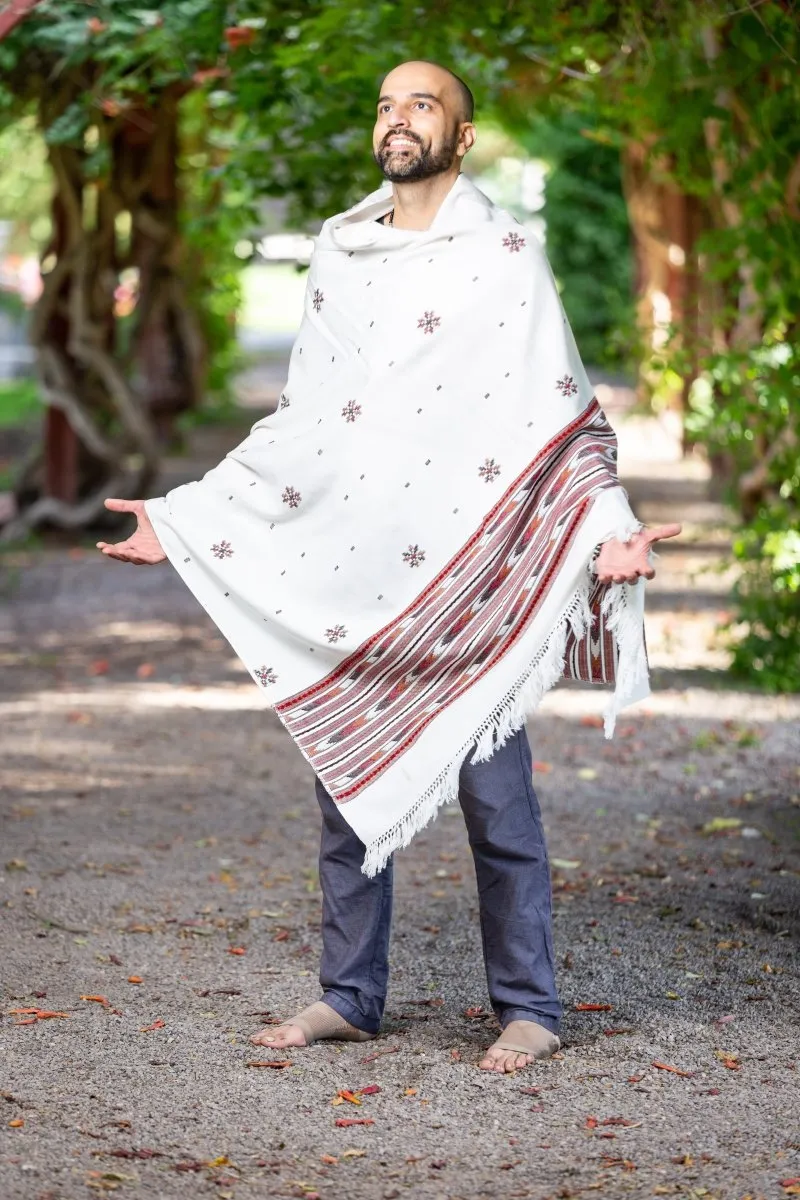 Meditation Shawl / Meditation Blanket / Prayer Shawl for Men Women (Cosmos)