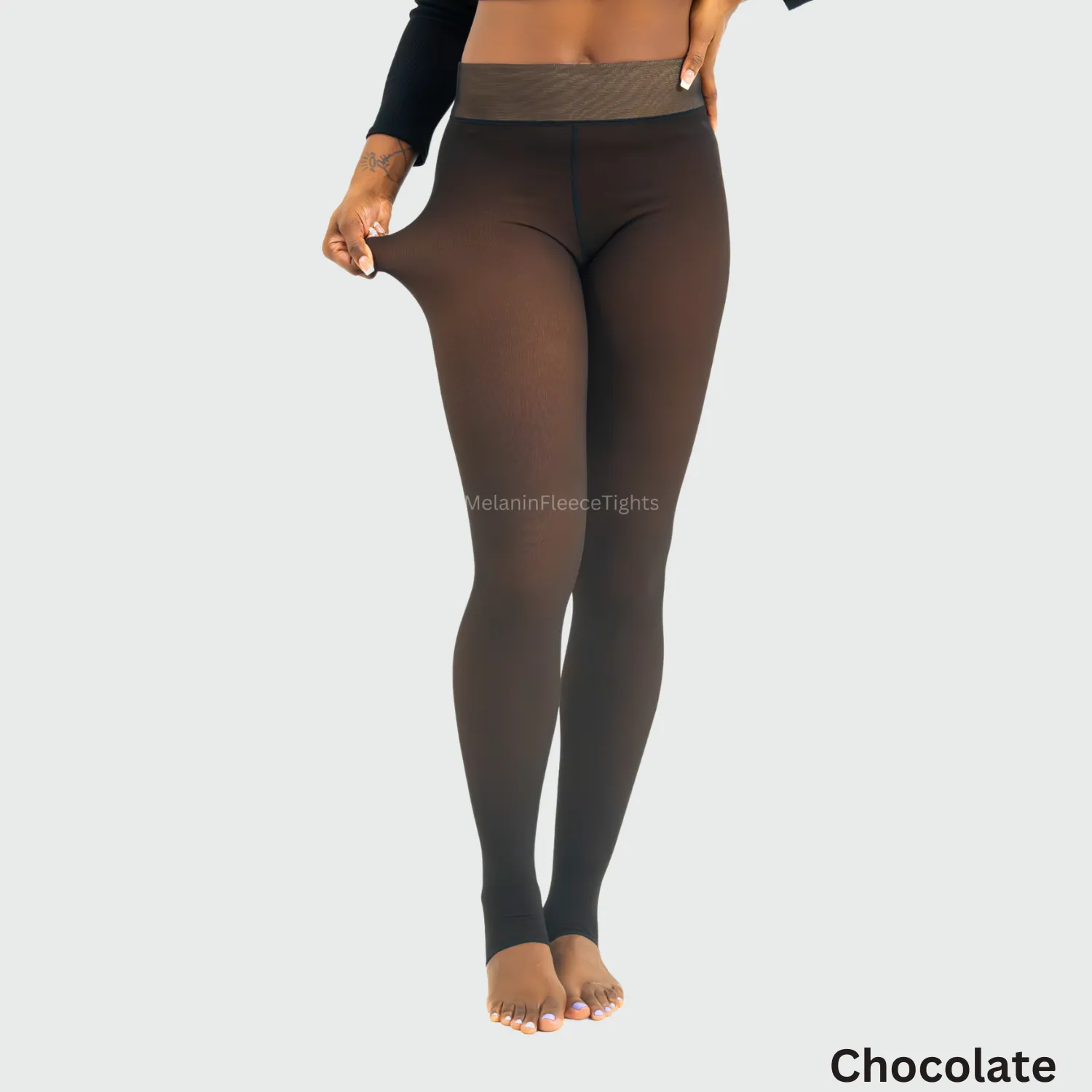 Melanin Fleece Tights™ - Sheer Tone Effect