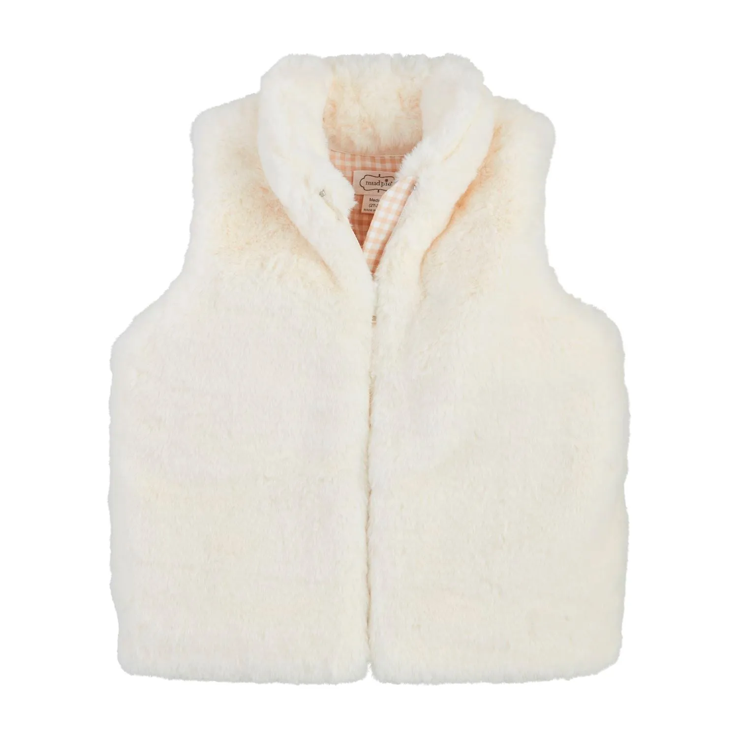 MUD Ivory Faux Fur Vest