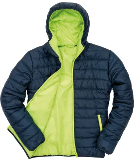 Navy/Lime - Soft padded jacket