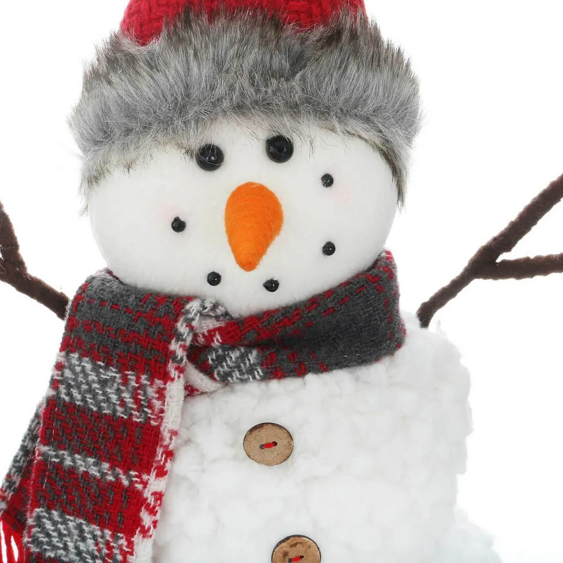 Novelty Snowman Standing Christmas Xmas Decoration 35cm