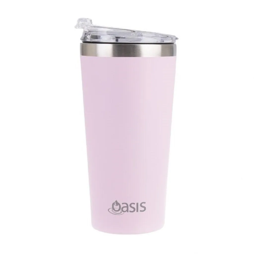 Oasis Insulated Double Wall Travel Mug 480ml - Carnation