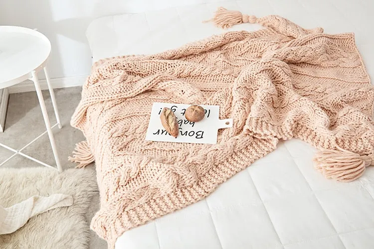 Oversized Sweater Knit Throw - Final Sale