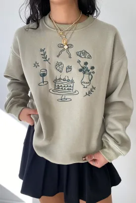 Party Embroidered Sweatshirt