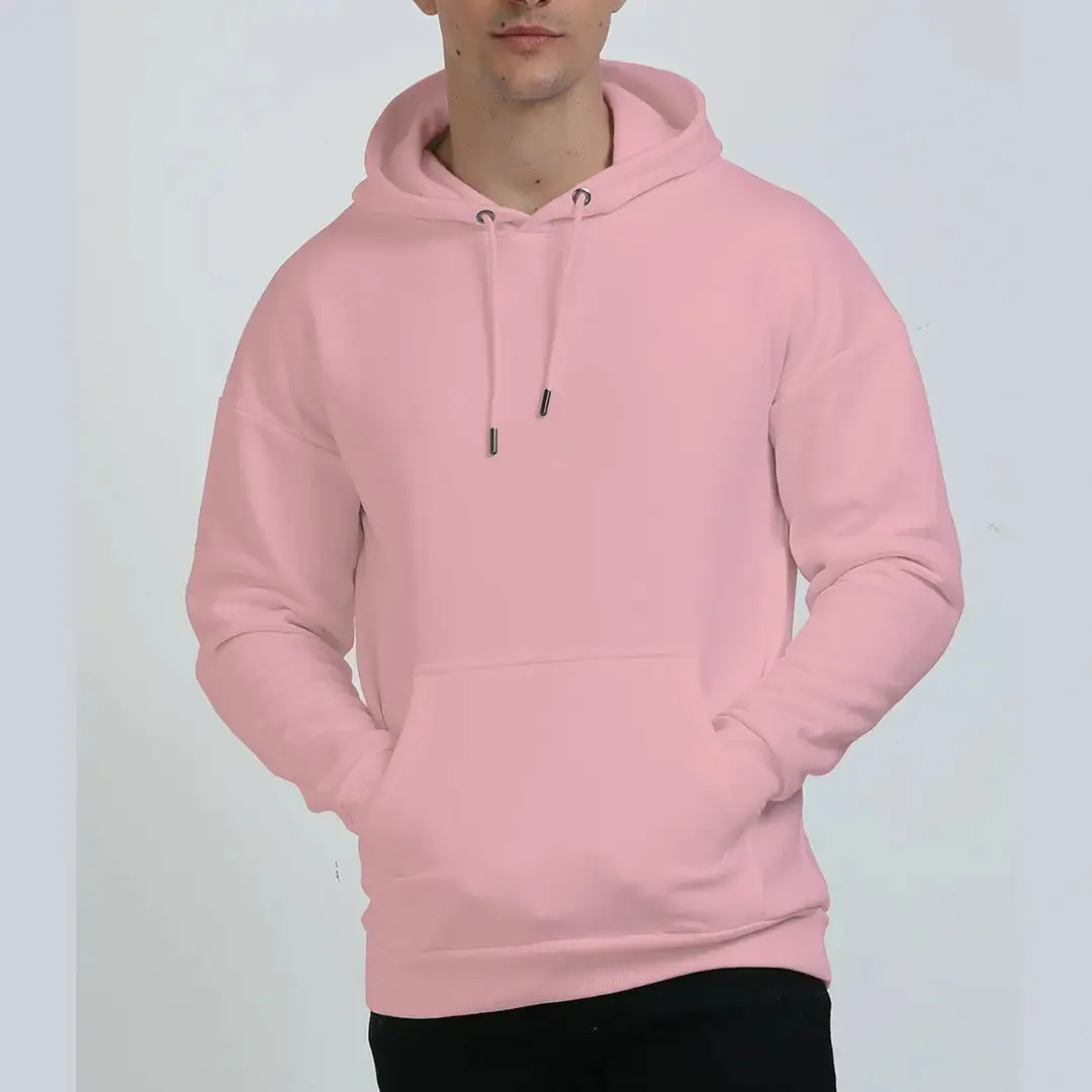 Pink Oversized Hoodie for Men (Heavyweight)