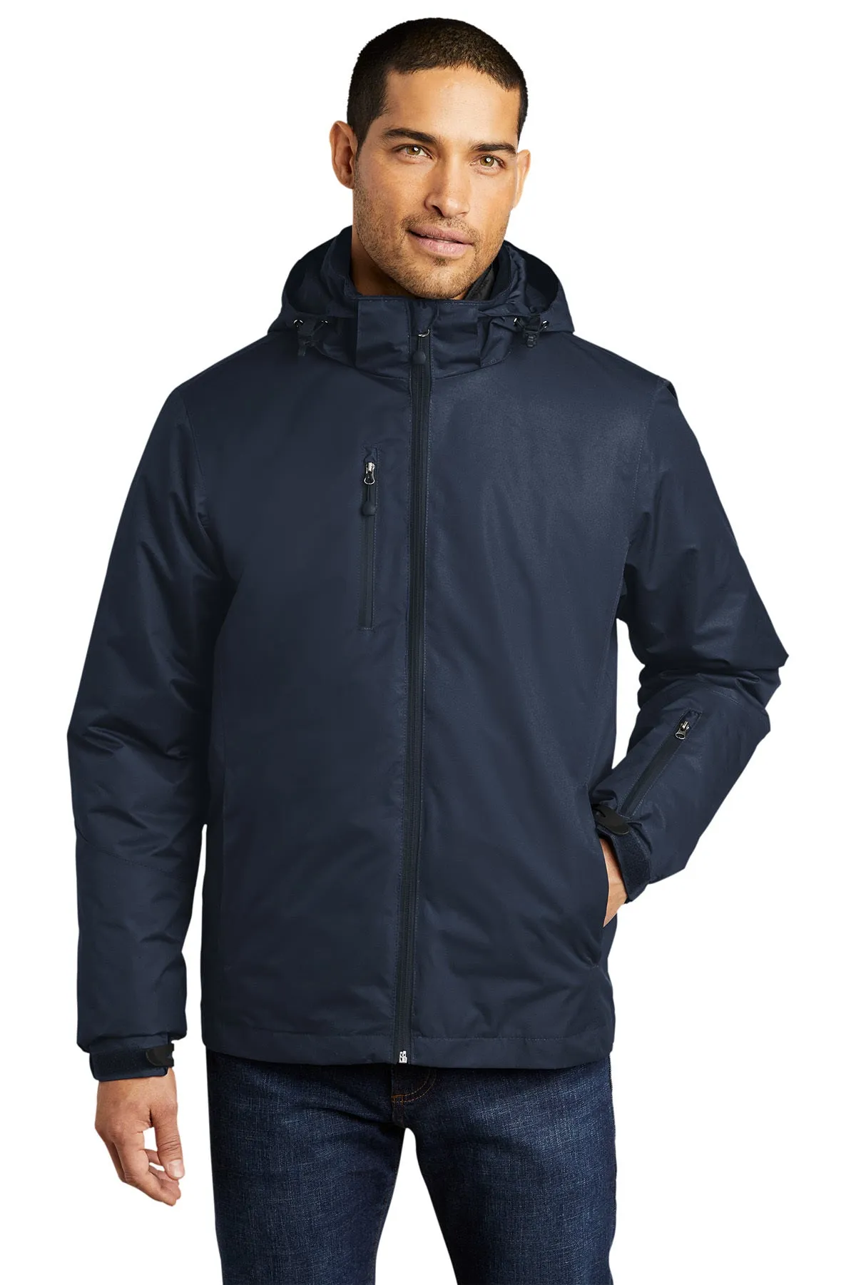 Port Authority Vortex Customized Waterproof 3-in-1 Jackets, River Blue Navy/ River Blue Navy