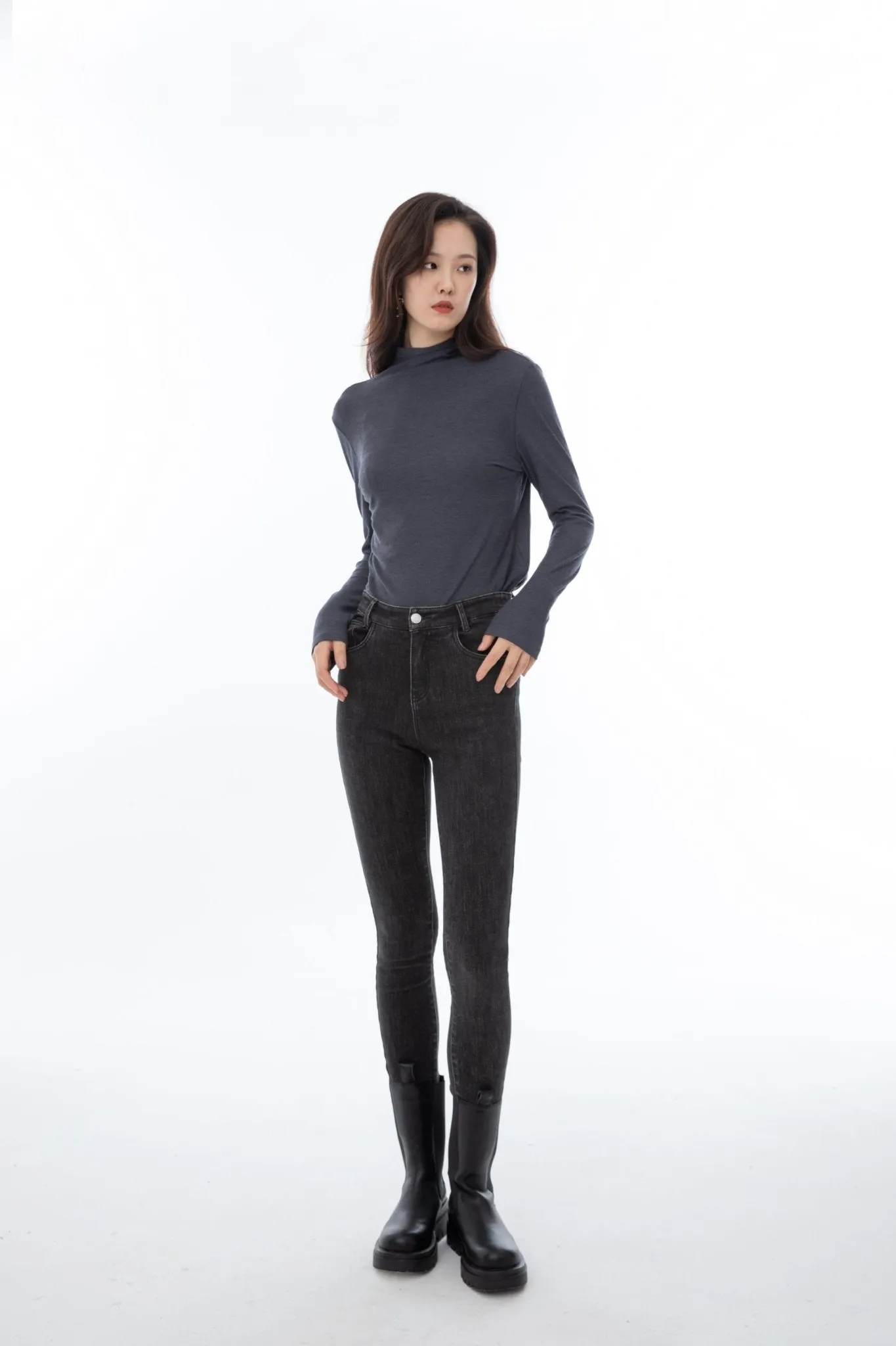 Premium Grey Knitted Light Sweater