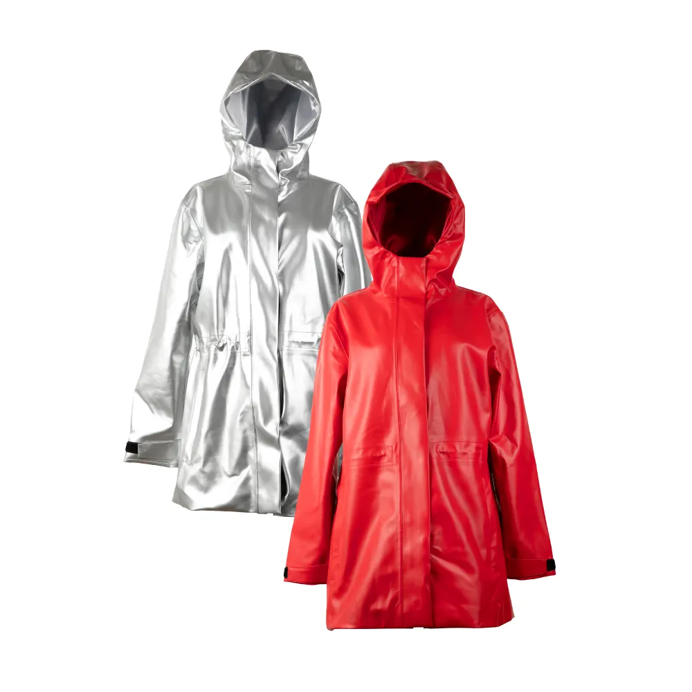 Rain Jacket, Waterproof, Satin-Lined Hood, Bundle (2)